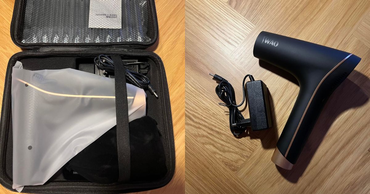 IWAO massagepistol med lader og taske