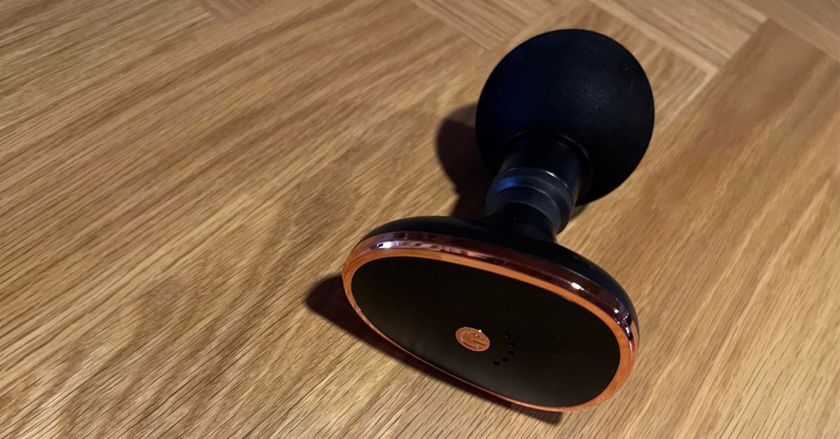 IWAO mini massagepistol fra siden
